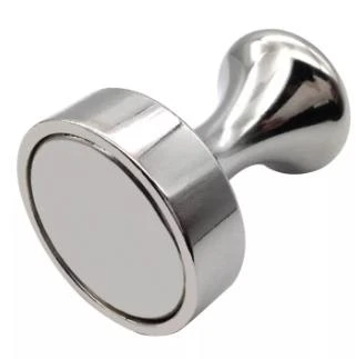 FOO 16Pcs Whiteboard Magnets Brushed Nickel Push Pin Strong Magnets Pin Magnet